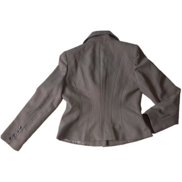 Size 12 Petite Collection Grey Smart Blazer Suit Jacket - Picture 4 of 9